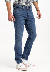 MUSTANG VEGAS SLIM MĘSKIE SPODNIE JEANSOWE JEANSY DŻINSY DENIM BLUE 1015043 5000 702
